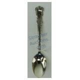 Lasher Dresden silver plate demitasse spoon,
