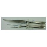 Sterling silver carving set, Towle, 
