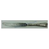 Dinner knife with .800 silver handle