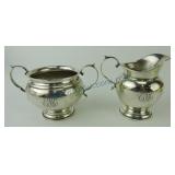 Gorham sterling silver cream & sugar,