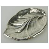 Poole sterling silver banana leaf tray No 440,