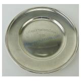 Sterling silver Kimberton Horse Show trophy plate,