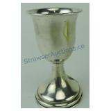 M & K sterling silver 4 1/4" footed cup 2.5oz+