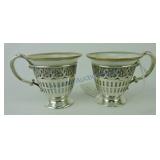 Webster sterling silver pair of demitasse cups