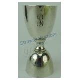 Sterling silver double jigger shot glass, 2.3oz+