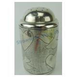 Mexican Conquistador sterling silver shaker (dent)