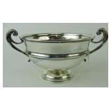 English sterling silver double handled sugar,