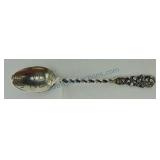 Mechanics sterling silver souvenir spoon,