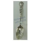 Sterling silver souvenir spoon, Chicago with
