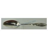 Sterling silver souvenir spoon, Lake Champlain,
