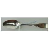 Irish early coin silver spoon, Richard Sawyer,