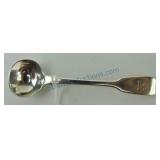 Early English coin silver master salt spoon