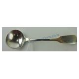 Early English sterling silver master salt spoon by