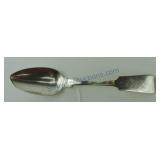 Early coin silver serving spoon, G. Hastings