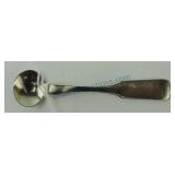Early American master salt spoon, Yates NY, 14gr