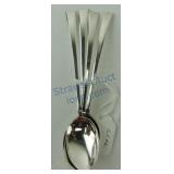 Set of 4 sterling silver demitasse spoons