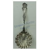 Sterling silver pierced bonbon spoon, ca 1903,