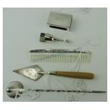 Sterling silver lot of 5 pieces: candle snuffer