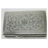 Early Czechoslovakia sterling silver snuff box,