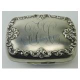 Whiting sterling silver soap box, ca 1893,