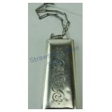 Sterling silver coin purse with chain, 2.1oz+