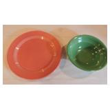 Harlequin re-issue rose chop plate and