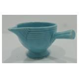 Vintage Fiesta stick handled creamer, turquoise