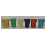 Vintage Fiesta set of 6 original color water