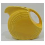 Vintage Fiesta juice pitcher, Harlequin yellow