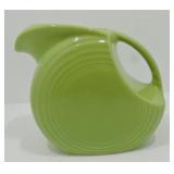 Vintage Fiesta disc water pitcher, chartreuse