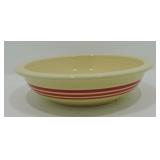 Fiesta Post 86 red striped serving bowl