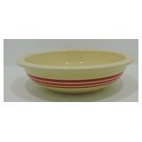 Fiesta Post 86 red striped serving bowl