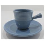 Fiesta Post 86 AD cup & saucer, periwinkle