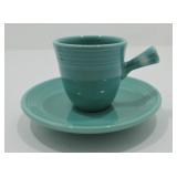 Fiesta Post 86 AD cup & saucer, turquoise