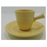 Fiesta Post 86 AD cup & saucer, yellow