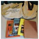 Fiesta canvas bag & reference books