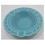 Harlequin basketweave ashtray, turquoise