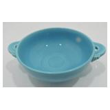 Vintage Fiesta cream soup, turquoise