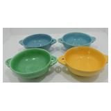 Vintage Fiesta lot of 4 cream soups, mixed