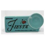 Fiesta Post 86 shelf sign, turquoise