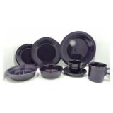 Fiesta Post 86 plum 8 piece place setting