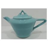 Harlequin teapot, turquoise