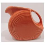 Fiesta Post 86 disc water pitcher, persimmon