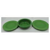 Vintage Fiesta medium green 5 1/2" fruit and