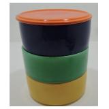 Vintage Fiesta Kitchen Kraft 4 piece stack set,