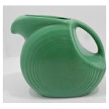 Vintage Fiesta disc water pitcher, medium green