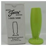 Fiesta Post 86 chartreuse bud vase, NIB