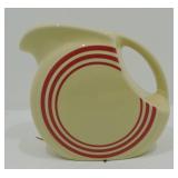 Fiesta Post 86 red striped disc juice pitcher