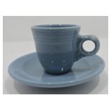 Fiesta Post 86 periwinkle AD cup & saucer