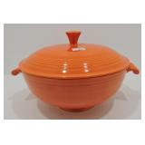 Vintage Fiesta casserole, red